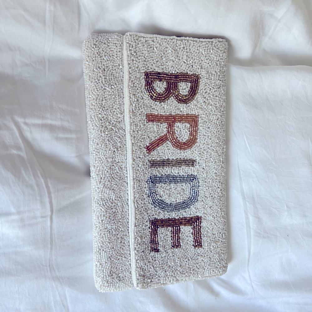 Beaded Bride Clutch